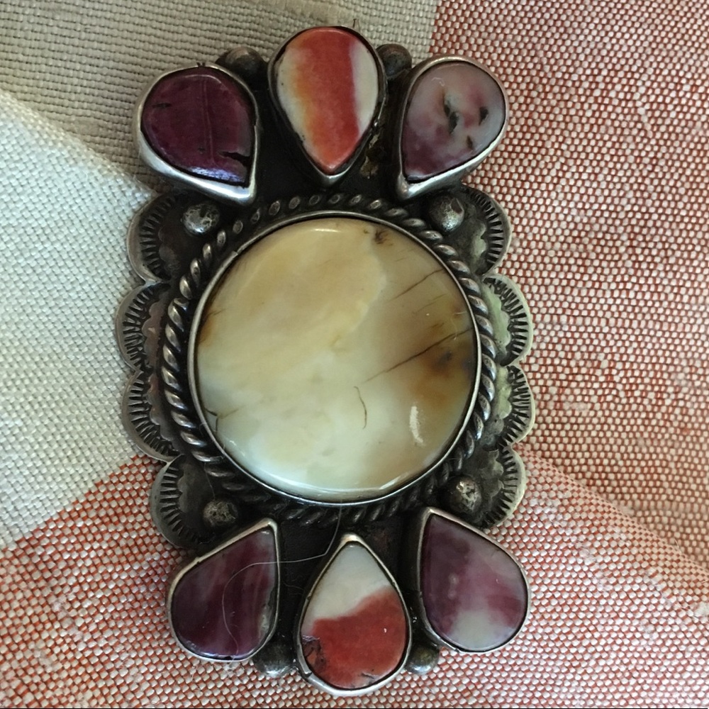 OSCAR BETZ Navajo brooch